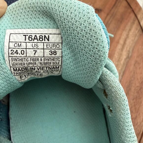 ASICS Running Shoes Womens Size 7 Navy Teal Gel DuoMax AHAR‎ Guidance Line T6A8N - Picture 10 of 16